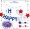 4th of July Decorations Set – Patriotic Red White Blue Party Supplies with Hanging Paper Fans, USA Flag Banner, Star Garland, Pom Poms & Fringe Curtain for Independence Day Décor